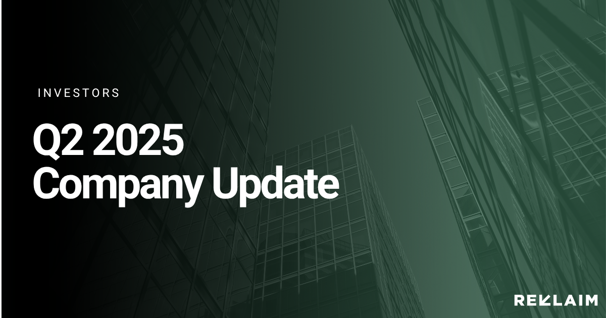 Reklaim Achieves 40% Year-to-Date Revenue Growth, Retires Debenture, and Strengthens Cash Position